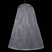 Dustproof Double-sided Transparent Tulle/Voile Wedding Bridal Dress Dust Cover Side-zipper For Home Wardrobe Gown Storage Bag Wardrobe Organisers