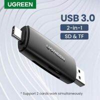 UGREEN USB3.0เครื่องอ่านการ์ด Type-C ไปยัง SD Micro การ์ดเอสดีทีเอฟเครื่องอ่านการ์ด2 In 1สำหรับแลปท็อปโทรศัพท์ OTG อะแดปเตอร์เมมโมรี่การ์ดสมาร์ทเครื่องอ่านการ์ด