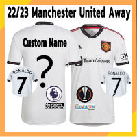 Ready Stock Man United Jersey 22/23 Away Jersi Custom Name Men Soccer Jersey Shirts 2022 2023 MU Ronaldo Man Football Jersey