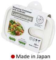 กล่องอาหารพร้อมถาดนึ่ง Lustroware Smart Flap with Colander Made in Japan รุ่น A-043MC ขนาด 887ml. ผลิตและนำเข้าจากญี่ปุ่น ใช้นึ่งอาหาร เนื้อพลาสติกคุณภาพสูง BPA Free รองรับอุณหภูมิ -20 ถึง140˚C เก็บในช่อง Freezer ได้ เข้าไมโครเวฟได้ทั้งชุด