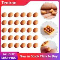 Teniron 30pcs ครัวขนาดเล็กไข่เด็กแกล้งเล่นของเล่นไข่ขนาดเล็กห้องครัวไข่งานฝีมือสำหรับการตกแต่งบ้าน