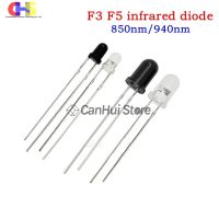 ۩ 20PCS 3MM 5MM 850nm / 940nm Infrared emitter and IR Receiver Diodes F3 F5 Photodiode LED Flame sensor For arduino