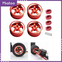 Miatoo ขอบรอกหมุนโลหะสำหรับ MN86KS MN86ชิ้นส่วนอัพเกรดรถบรรทุก MN 1/4รถ RC 4ชิ้น