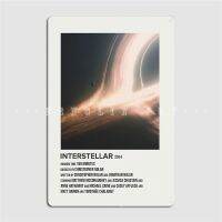 Interstellar 2014ป้ายโลหะ Cinema Garage Kitchen Printing Plaques โปสเตอร์ป้ายดีบุกเหมาะสำหรับคนรักภาพยนตร์และแฟนนิยายวิทยาศาสตร์งานศิลปะบนผนังนี้จะยกระดับการตกแต่งบ้านของคุณ