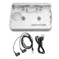 เครื่องเล่นเทปคาสเซ็ตแบบพกพา Clear Stereo Sound เครื่องเล่นเพลงเครื่องบันทึกเทปวินเทจพร้อมหูฟัง3.5มม