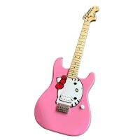 Classic Squier Startocaster กีตาร์ไฟฟ้า Pink Kitty Signature Chrome Hardware Hot Sale