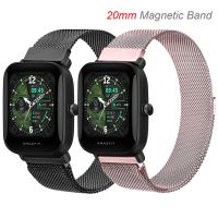 20mm Magnetic Mesh Band For Huami Amazfit GTS 4 3 2 2e Mini Quick Release Watch Strap Loop For Bip 3 S U Lite Pro GTR 42mm 【BYUE】