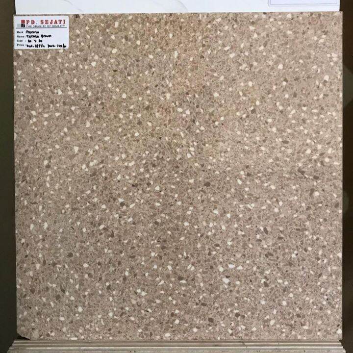 Granit X Motif Teras Essenza Terazzo Brown Lazada Indonesia