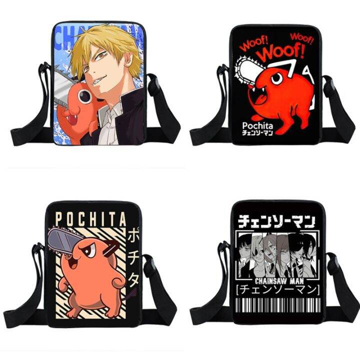 Anime Chainsaw Man Crossbody Bags Women Handbag Girls Satchel Shoulder