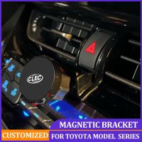 Magnetic Car Mobile Phone Holder For Toyota CHR Camry Corolla Phone Stand Bracket For Toyota RAV4 Corolla Cross Car ACCESSORIES