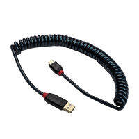 High Quality Type A to C Cable Lindy Durable Data Line 2 Meter Coiled Cable Spring Cable For Keyboard Melody 96 KBD75