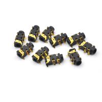 ขั้วต่อเครื่องเสียง5ซ็อกเก็ตชุบทองแบบ SMT SMD SMD 3.5มม. แจ็ค PJ-327A 10ชิ้น/ล็อตหูฟังตัวเชื่อมต่อไฟฟ้า