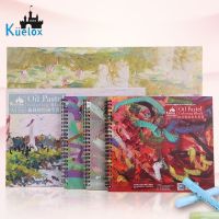 Kuelox Oil Pastel Special Book/Paper Painting 20sheet 240g/m2 Base Paper Doodle/Graffiti Book Drawing Chalk Crayon Book Supplies