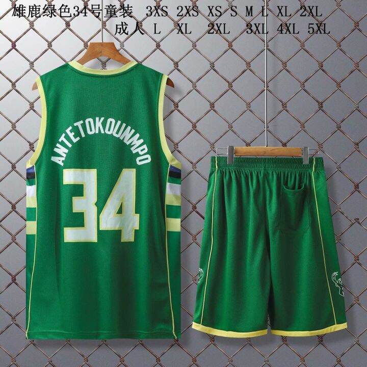 nba-jersey-milwaukee-bucks-no-34-giannis-antetokounmpo-basketball-clothes