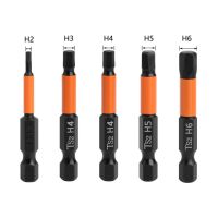 5pcs Hex Screwdriver Bit Set Magnetic Hexagon Head Wrench Drill Bits Quick Change Impact Driver H2H3 H4 H5 H6 Drills  Drivers