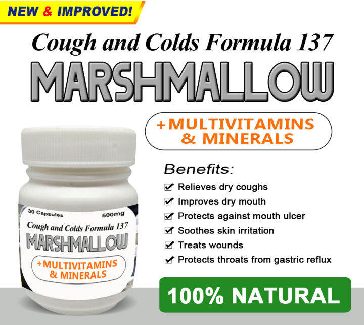 COUGHS AND COLDS FORMULA 137 MARSHMALLOW CAPSULES Lazada PH