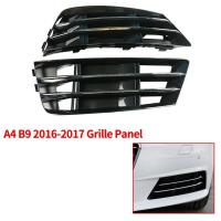 8W0807681R 8W0807682R Front Bar Lower Center Grille Chrome Fog Light Grille Cover Auto for A4 B9 2016-2017