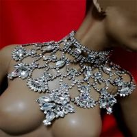 【DT】hot！ Multilayer Rhinestone Drop Pendant Choker Necklace Collar Jewelry for Luxury Clavicle Chain