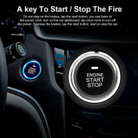 รถ PKE Keyless Entry Engine Start Stop Auto Remote Push Button Alarm System