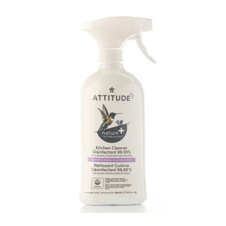 Attitude Kitchen Cleaner Disinfectant 99.99 Lavender & Thyme 800ml