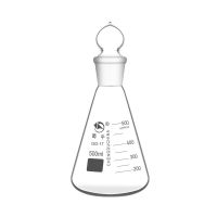 [Fast delivery]Original Shu Niu Glass Erlenmeyer Flask with Stopper Erlenmeyer Flask with Glass Stopper High Borosilicate Glass Erlenmeyer Flask High Temperature Resistance Beaker