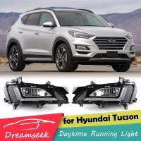 ไฟตัดหมอก LED สำหรับ Hyundai Tucson 2019 2020 2021 2022 2023 DRL Daytime Running Light Driving Day Lamp