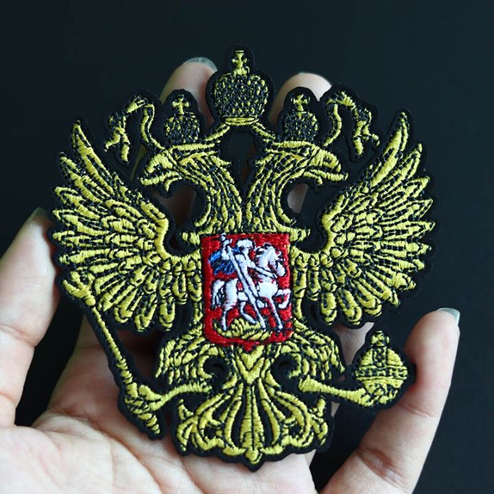 ธงรัสเซีย-8-9ซม-แผ่นสัญลักษณ์ประจำชาตินักบินคนกองทหารรัสเซียแถบตำรวจนาฬิกาสายผ้าใบลายทหารบกป้ายแก้ไข