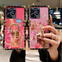 เคส YJD สำหรับ Realme C53ชุดบาร์บี้ C55เคสโทรศัพท์กันกระแทกขอบตรง