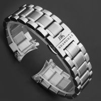 ❀❀ Old brand watch strap stainless steel belt chain butterfly buckle accessories 20mm