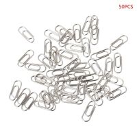 50Pcs Small Mini Metal Paper Clips Bookmarks Photos Letter Binder Clip School Supplies Stationery Office Accessories