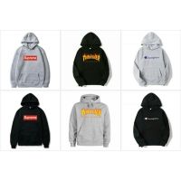 CODSDFERTREWWE เสื้อฮู้ดกันหนาวแขนยาว Supreme Champion Thrasher เสื้อแจ็คเก็ต เสื้อกันหนาว แขนยาว เสื้อฮู้ด เสื้อผ้าแฟชั่น หมวกเสื้อ