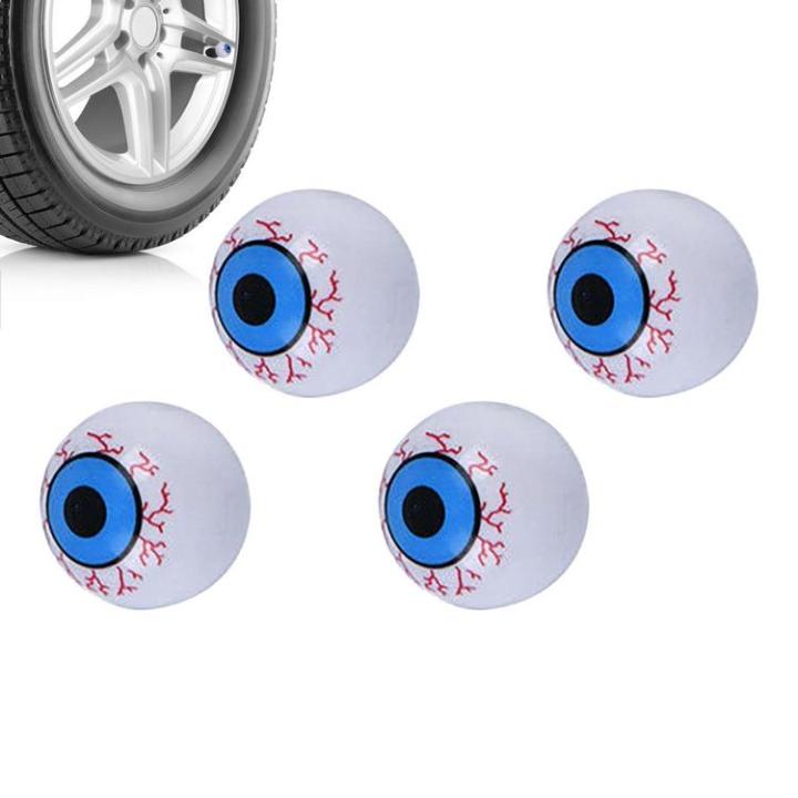tire-valves-stem-caps-4-pack-funny-eyeball-tire-air-caps-tire-air-caps-metal-with-liner-corrosions-resistant-leak-proof-for-suvs-bike-and-bicycle-trucks-motorcycles-stunning