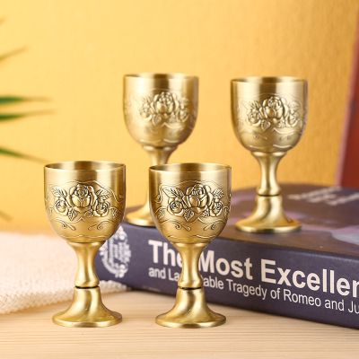 【CW】℡  European Chalice Whiskey Drink Cup Antique Liquor Glass Personality Russian Goblet Small Wine