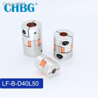 LF D40L50 Flexible 3 Jaw Aluminum Coupling 8mm to 22mm Shaft Clamping CNC Motor Encoder Couplers