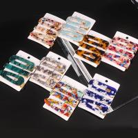 【CW】 3PCS/Set Fashion Acetate Hair Headband Hairpins Resin Barrettes Accessories Set