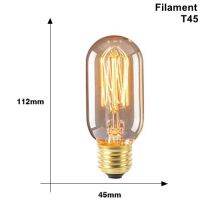 【Popular choice】 Vintage Edison หลอดไฟ E27 220V 40W Retro Edison โคมไฟ ST64 T45 T100 T185 G80 G95 A19หลอดไส้หลอดไฟ