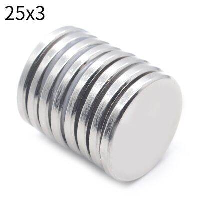 1/5/10/20 Pcs 25x3 Round NdFeB Neodymium Magnet N35 Super Powerful imanes Permanent Magnetic Disc