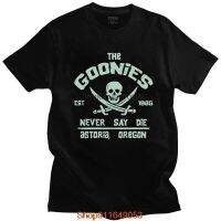 เสื้อยืดผ้าฝ้าย 100% แขนสั้นพิมพ์ลายกราฟฟิค The Goonies Never Say สําหรับผู้ชาย  GC7G