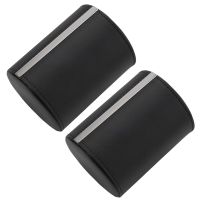 2X Black Necktie Neck Tie Storage Case Travel Gift Box Cylinder Shape