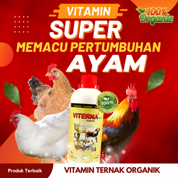Vitamin Ternak ayam 500 cc /Vitamin penambah nafsu makan ayam pedaging