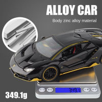 124 Lamborgn 770 Alloy Diecast Toy Car Model Rubber Tire Childrens Simulation Sports Car Automobile With 4 Doors Boy Gifts