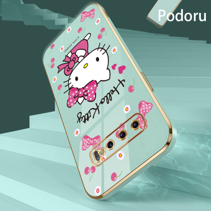 เคส-samsung-s10เรียบง่ายสุดหรูชุบทองเคสโทรศัพท์-hello-kitty-เคสซิลิโคน-tpu-นิ่ม