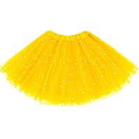 Girls Tutu Skirts Star Sparkle Sequin Princess Dresses 3 Layers Ballet Dance Toddler Baby Tulle Tutu Skirt