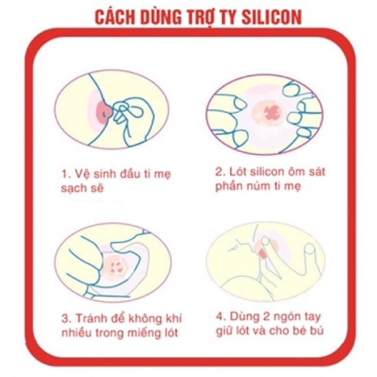 Hộp 2 núm trợ ti silicon an toàn hỗ trợ mẹ trong quá trình cho bé bú - ảnh sản phẩm 3