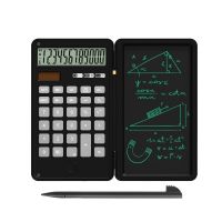 12-Digit Portable LCD Display Engineering Scientific Calculator with Writing Tablet + Pen Financial Accounting Calculate Tools Calculators