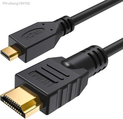 Micro HDMI to HDMI Cable 5-Feet HDMI Type D to Type A Male Cable Supports 3D 4K 1080P GoPro Hero 7 Black Raspberry Pi Sony Canon