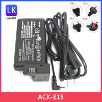 ACK-E15 Power Adapter ACK E15 Charger LP-E12แบตเตอรี่ DR-E15 DC Coupler สำหรับ Canon EOS Rebel SL1กล้องดิจิตอล