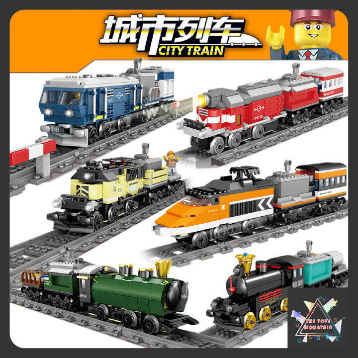 KAZI Blocks Electric Train Toys City Railway Track Battery Powered ...