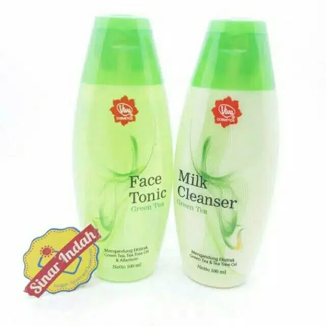 Viva Milk Cleanser dan Face Tonic Green Tea Lazada Indonesia