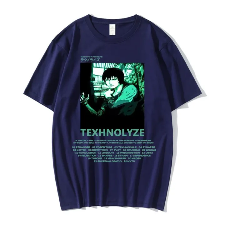 มังงะ-texhnolyze-serial-experiments-lain-t-เสื้อ-anime-นิยายวิทยาศาสตร์-iwakura-กราฟิกเสื้อยืดเสื้อลำลองผู้ชายเสื้อผ้า-y2k